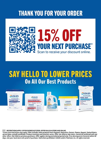 Thank-you offer insert reverse with a QR code, next-purchase offer and maintenance products
