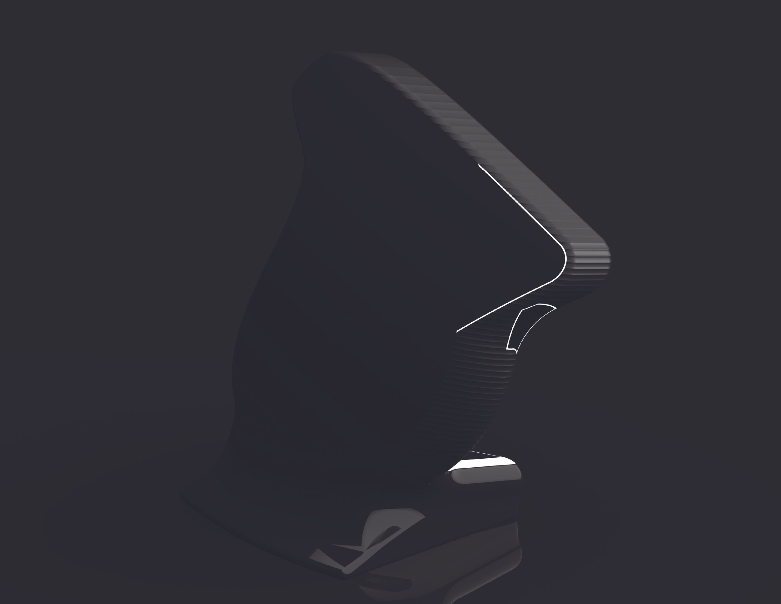Ergonomic mouse concept render